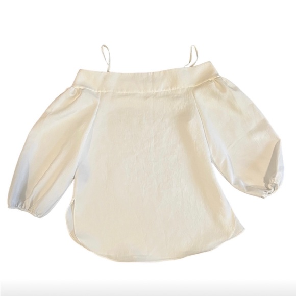 Tibi Off The Shoulder White Top - Picture 3 of 3